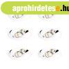 6 darabos modern, s�llyesztett spotl�mpa szett feh�r GU10 AR