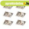 6 darabos s�llyesztett spotl�mpa szett feh�r AR111 forgathat