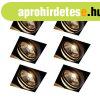 6 darabos s�llyesztett spotl�mpa k�szlet fekete GU10 AR111 k