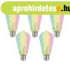 5 db Okos E27 Dimmelhet� LED Izz� ST64 �tl�tsz� RGBW 4W 250l