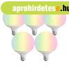 5 darabos Smart E27 LED izz� k�szlet G120 Matt RGBW 9W 806 l
