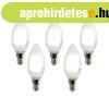 5 darabos intelligens E14 LED izz�k�szlet C35 matt 4,2W 470 