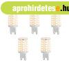 5 darabos Smart G9 szab�lyozhat� LED izz�k�szlet, �tl�tsz�, 