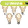 5 db Okos E27 szab�lyozhat� LED izz� A60 borosty�n 4,9W 320l