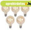 5 db Okos E27 Dimmelhet� LED Izz� G95 Borosty�n 4.9W 320lm 2