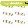 6 darabos s�llyesztett spotl�mpa k�szlet feh�r, �ll�that�, k