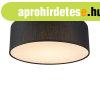 Mennyezeti l�mpa fekete 30 cm LED-del - Drum LED