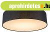 Mennyezeti l�mpa fekete 40 cm LED-del - Drum LED