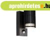 Design k�lt�ri fali l�mpa fekete mozg�s�rz�kel�vel IP44 - Bo
