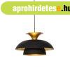 Modern kerek l�mpa fekete arannyal, 3 r�teg� - Titus