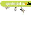 Mennyezeti spotl�mpa fekete f�st�veggel 3-l�mp�s �ll�that� -