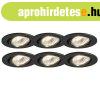 6 darabos be�p�thet� fekete d�nthet� spotl�mpa k�szlet - Cis