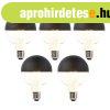 5 db E27-es dimmelhet� LED izz�sz�l izz� G95 fekete 550 lm 2