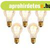 5 darabos E27 dimmelhet� LED spir�l izz�k�szlet A60 Goldline