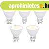 5 db GU10 LED izz� szett sz�rk�leti �rz�kel�vel 5W 380lm 270