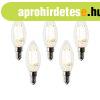 5 darabos Smart E14 LED izz� k�szlet B35 4.5W 470 lm 2700K