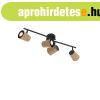Mennyezeti spotl�mpa fekete parafa �rny�kol�val 4-l�mp�s �ll