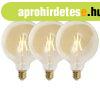 3 db E27-es szab�lyozhat� LED izz� G125 arany 5W 450lm 2200K