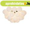 Art Deco mennyezeti l�mpa fekete op�l �veggel 6 l�mp�s - Uva