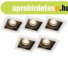 5 db-os be�p�tett spotl�mpa k�szlet feh�r fekete sz�nnel - C