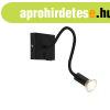 Modern rugalmas fali l�mpa USB fekete - Zeno