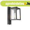 K�lt�ri fali l�mpa fekete IP44 sz�rk�leti �rz�kel�vel - Char