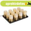 12 darabos arany RGBW �jrat�lthet� asztali l�mpa k�szlet t�l