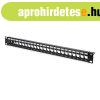 DIGITUS 19" 1U 24port fekete modul�ris �res Patch Panel