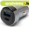 Aut�s szivargy�jt� adapter Type-C PD �s USB aljzattal, gyors