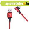 Daewoo microUSB k�bel, 2 m�ter, piros