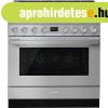 Smeg CPF9GPX Portofino kombin�lt t�zhely inox 90cm