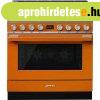 Smeg CPF9GPOR Portofino kombin�lt t�zhely narancs 90cm