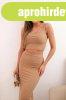Crop-top �s bord�zott midi szoknya szett, 9138-as modell, te