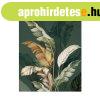 V�szon falik�p, levelek, 60x80 cm, s�t�tz�ld - EXOTIQUE - Bu
