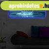 LED-es megvil�g�t�s� v�szon falik�p, t�bbsz�n� - - Butop�a