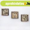 Keretezett falik�p szett, 3 db, t�bbsz�n� - - Butop�a