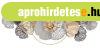 Fali dekor�ci�, vir�gok levelekkel, antracit, feh�r, arany -