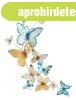 Pillang�s fali dekor�ci�, arany, k�k - PAPILLONS - Butop�a