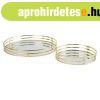T�kr�s kerek �kszertart� t�lka szett, 2 db, arany - RINGS - 