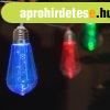 LED fnyfzr, villanykrte (10 LED, 1,9 mter, sznes, 2 x 