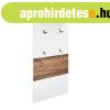 El�szoba panel, 4 akaszt�val, feh�r-doh�nyt�lgy - PABLO - Bu