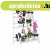 Bambusz vir�gpolc, 3 szintes, feh�r - CONE - Butop�a