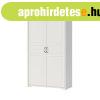 K�tajt�s gardr�bszekr�ny, polccokkal �s akaszt�kkal, feh�r f