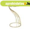 Kerek lerak�asztal, hajl�tott l�bbal, 35 cm, arany-fekete - 