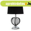 Asztali l�mpa, g�mb alak� fekete v�zzal, ez�st - ELEGANTE - 
