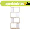 Modern k�nyvespolc, 5 szintes, feh�r-feny� - RECTO-VERSO - B