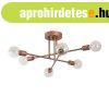 Modern f�m mennyezeti l�mpa, 6 �g�s, rosegold - SPOUTNIK - B