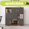 K�nyvespolc, fa, antracit - DOMINO - Butop�a