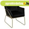 Cs�v�zas b�rsonysz�vet fotel, fekete - SAVANAH - Butop�a