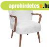 Fotel pl�ss, feh�r - COCON D�AVOINE - Butop�a